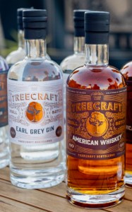 bottles of Treecraft spirits